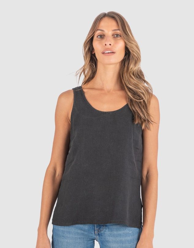 Tanya Tank Linen Top | THE ICONIC (AU & NZ)