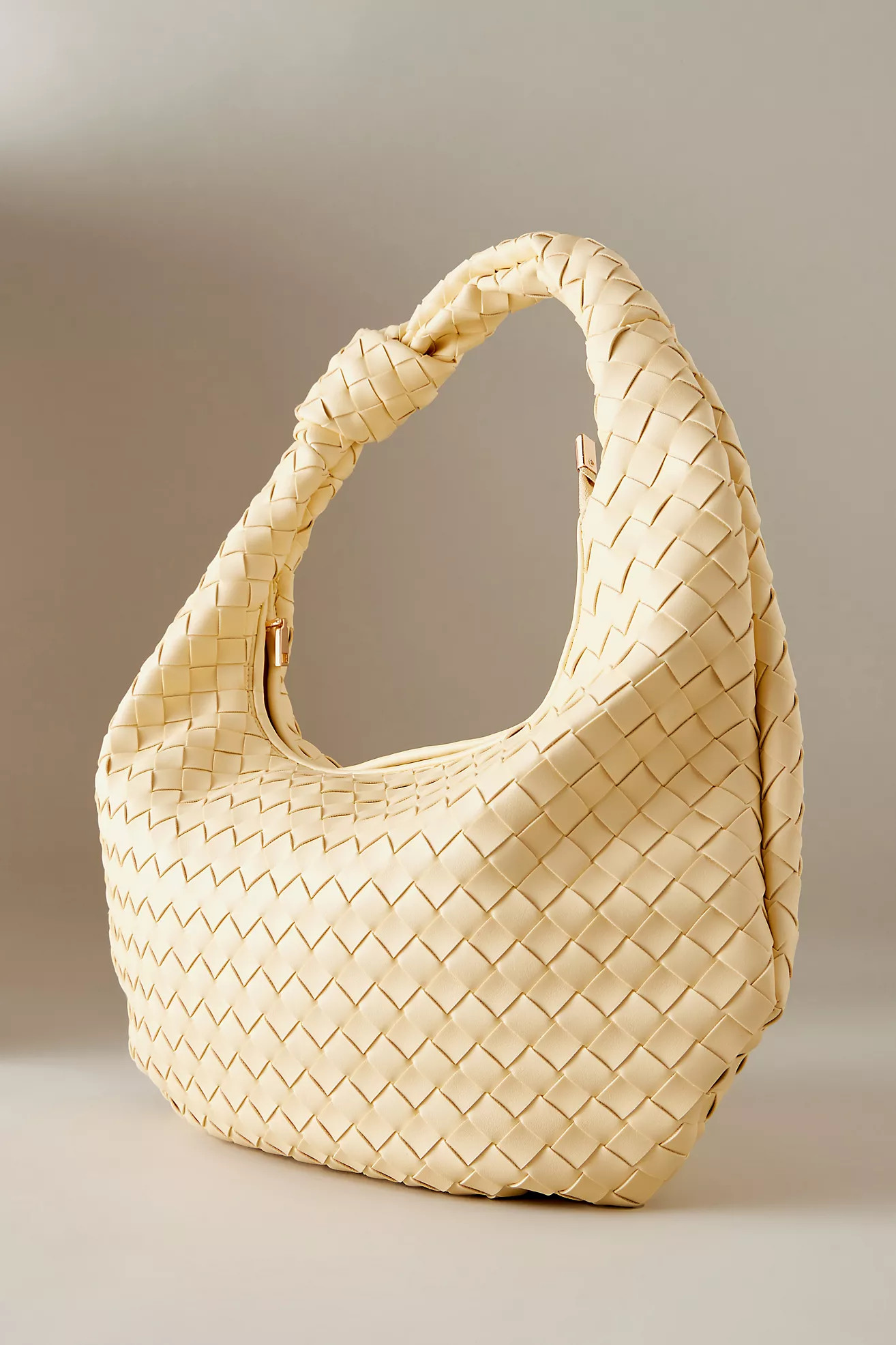 The Brigitte Woven Faux-Leather Shoulder Bag by Melie Bianco: Oversized Edition | Anthropologie (UK)