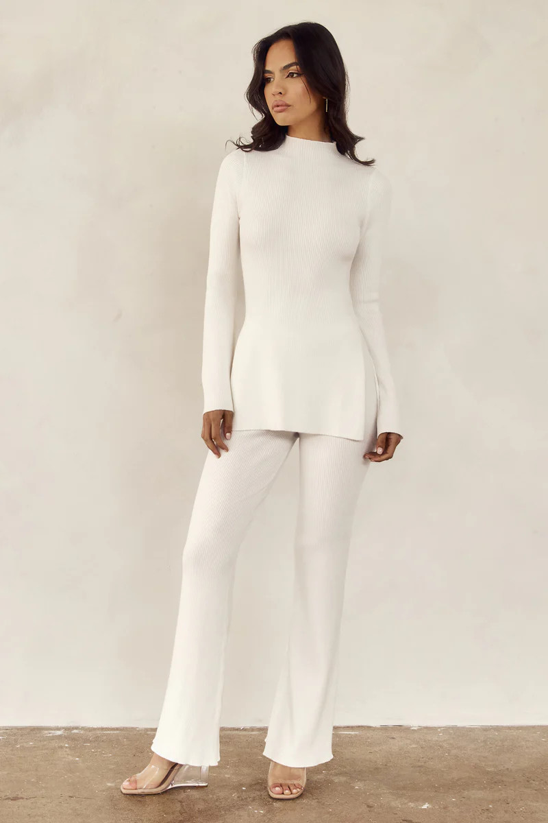 Jovie Knit Pants - Off White | Meshki (APAC)