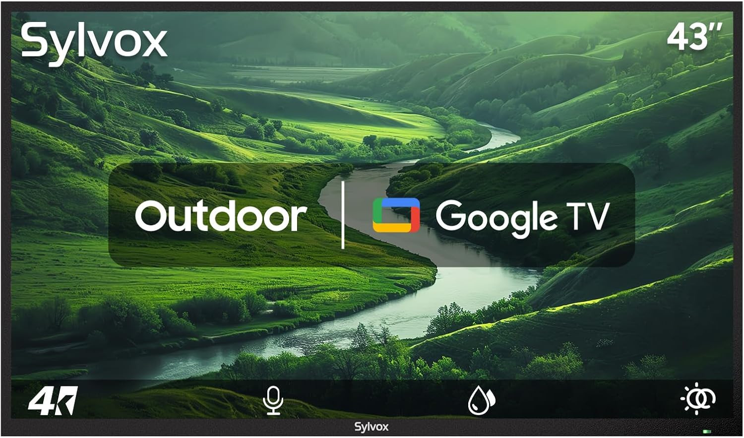 SYLVOX 43 Inch Outdoor TV, Weatherproof Google TV, IP56 Waterproof TVs | Amazon (US)