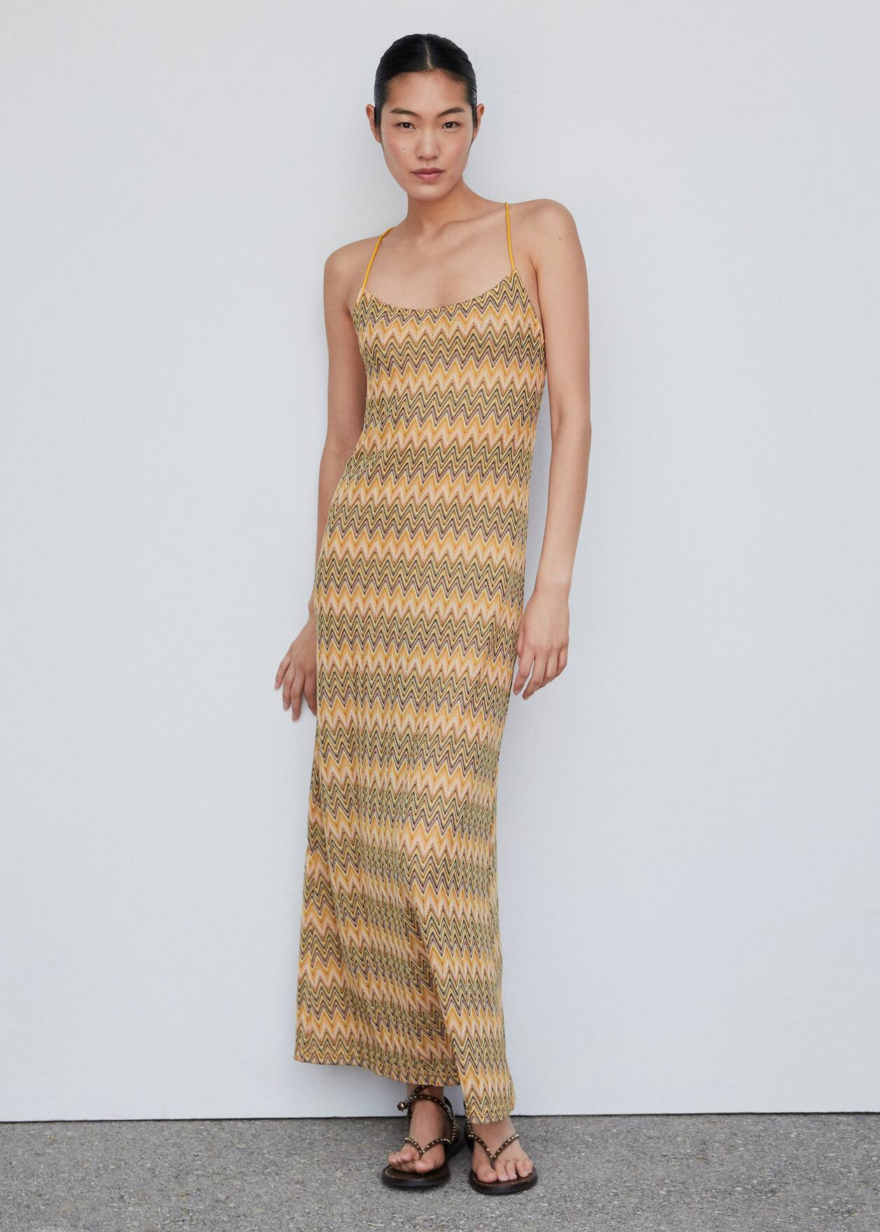 Geometric pattern dress | MANGO (US)