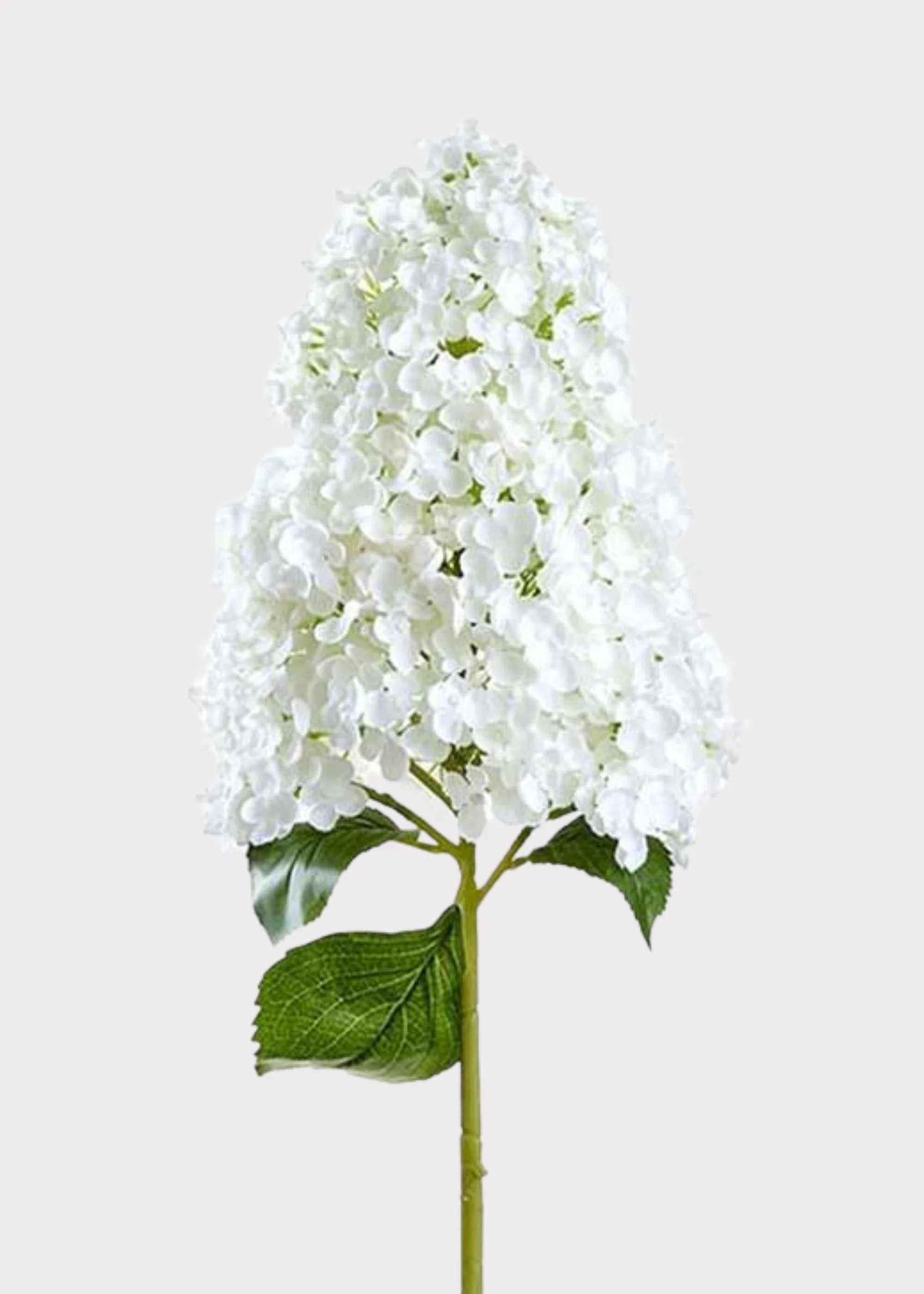 Large Artificial Cone Hydrangea Flower in White - 40 | Afloral