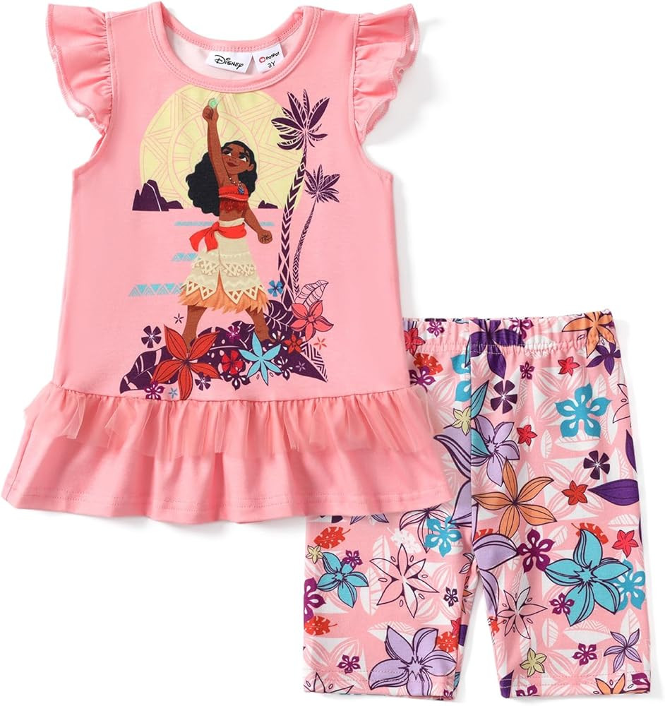 Disney Minnie Mouse Frozen Princess Marvel Toddler Girls Clothes Long Sleeve Sweatshirt + Legging... | Amazon (US)