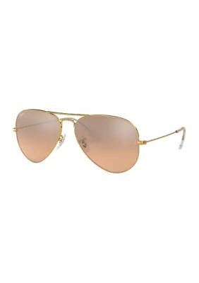 Ray-Ban RB3025 Aviator Mirror Sunglasses | Belk