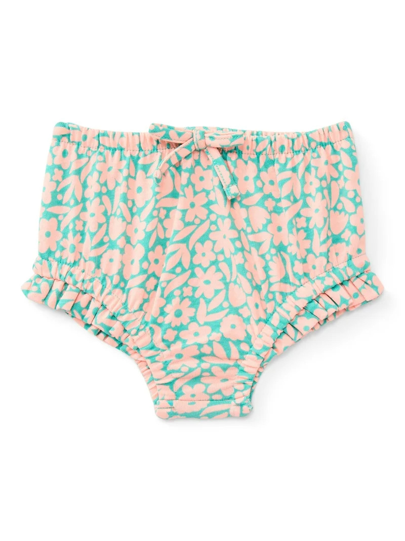 Wonder Nation Baby Girl Bloomer Shorts, Sizes 0-24 Months | Walmart (US)