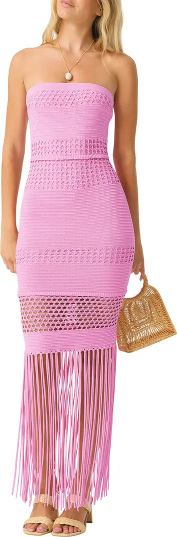 Melissa Fringe Strapless Dress | Nordstrom