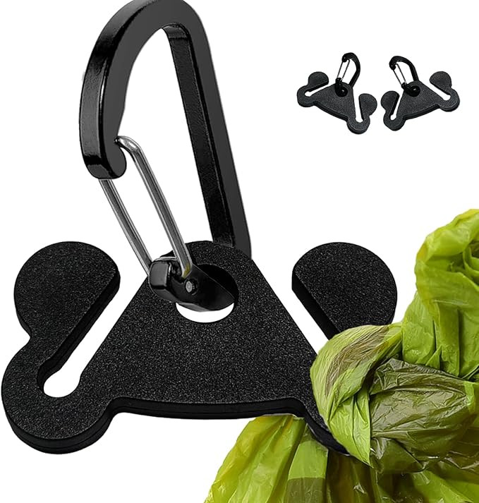 2PCS Dog Poop Bag Holder for Leash Dog Waste Bag Carrier Hand Free Walking Accessory Leash Attach... | Amazon (US)