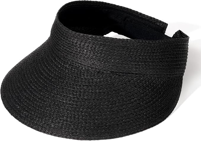 FURTALK Sun Visor Hats for Women Wide Brim Straw Visors Womens Foldable Beach Visors Summer Packa... | Amazon (US)