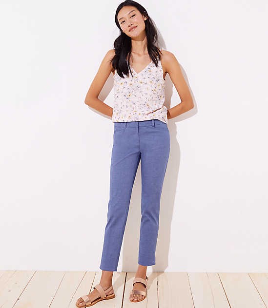 Chambray Riviera Pants in Marisa Fit | LOFT