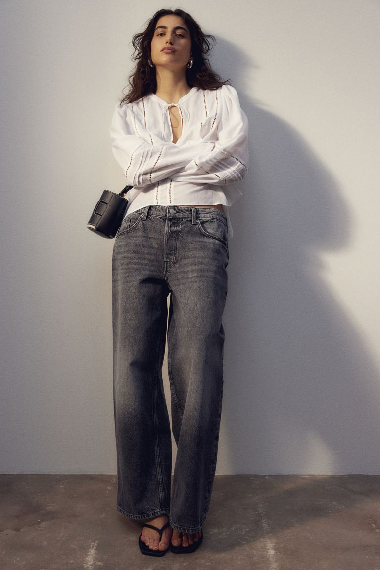 Ramie-blend Blouse | H&M (US + CA)