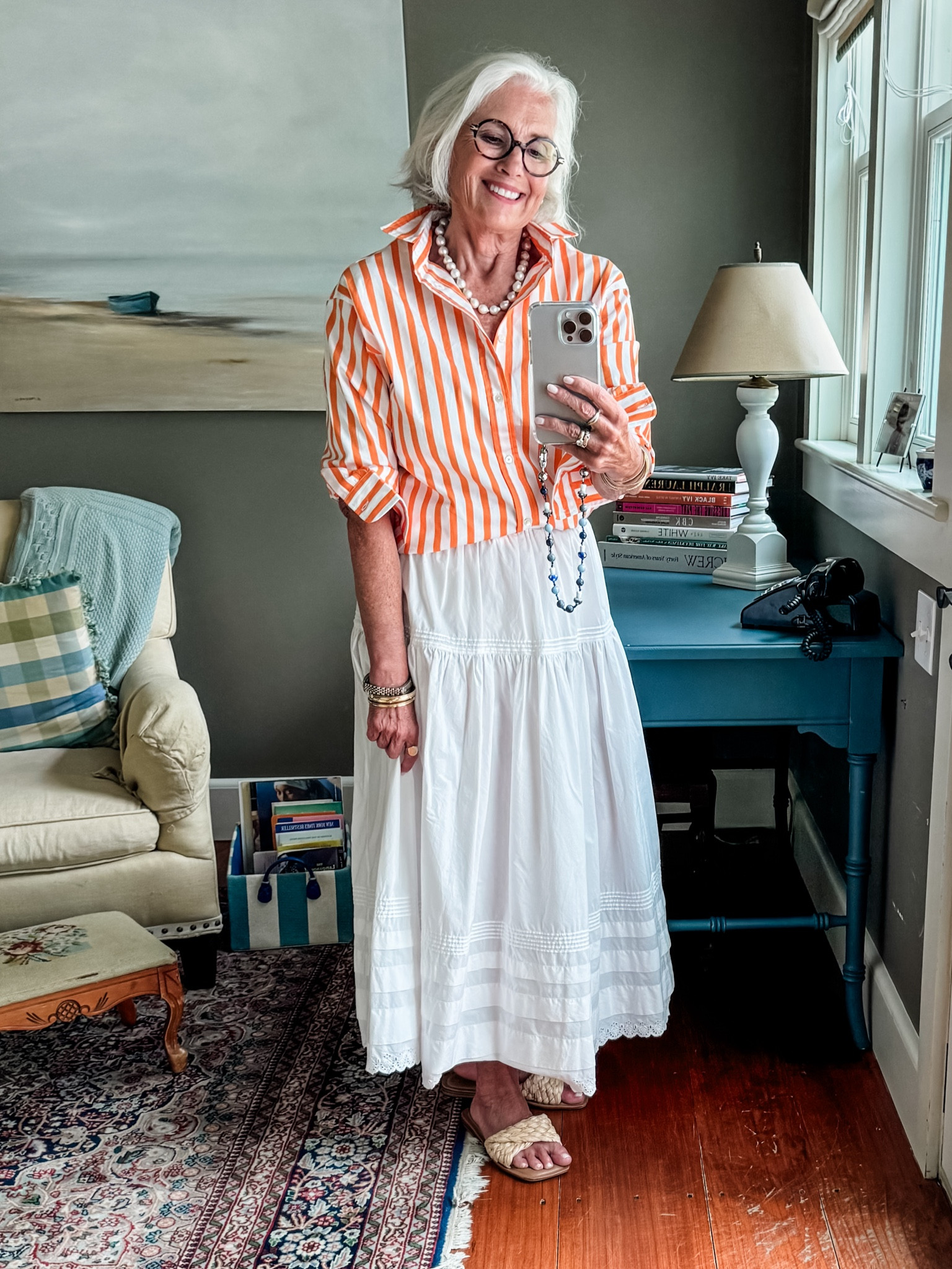 And this Thursday let’s get back to summer stripes 🧡🤍🧡

#LTKOver40 #LTKSeasonal #LTKStyleTip
