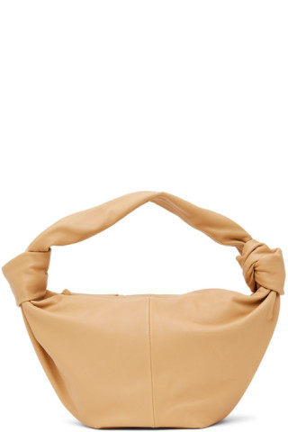 Beige Double Knot Top Handle Bag | SSENSE