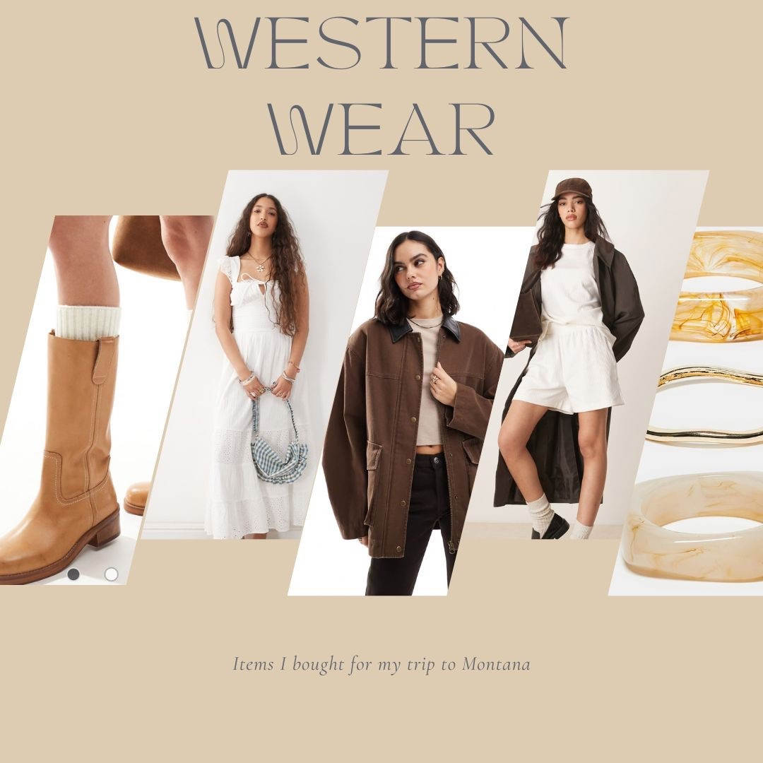 Items I purchased for my trip to Montana next month. I wanted to keep true to my style, but I was influenced by the cowboy culture #WesternStyle #Western #Midsize.

#LTKFindsUnder100 #LTKFindsUnder50 #LTKMidsize