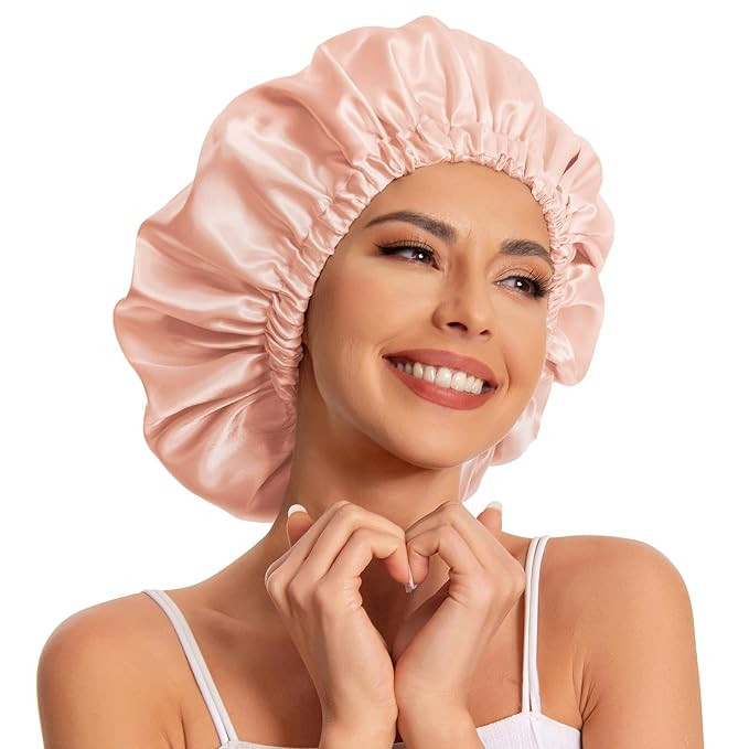 Satin Bonnet Silk Bonnet Hair Bonnet for Sleeping-Slouchy Beanie Hat Satin Sleep Cap for Women's ... | Amazon (US)