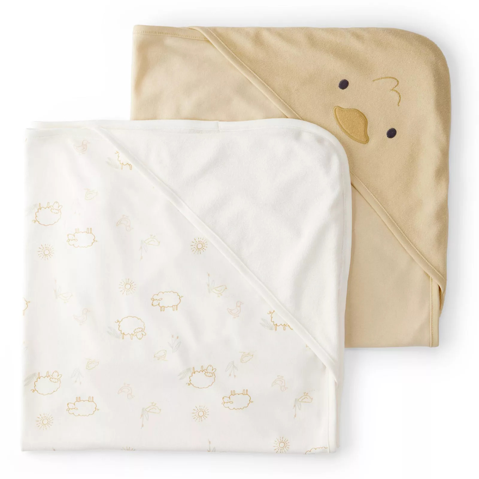 Baby Carter's Duck 2-Pack Hooded Towels, Yellow | Kohl's
