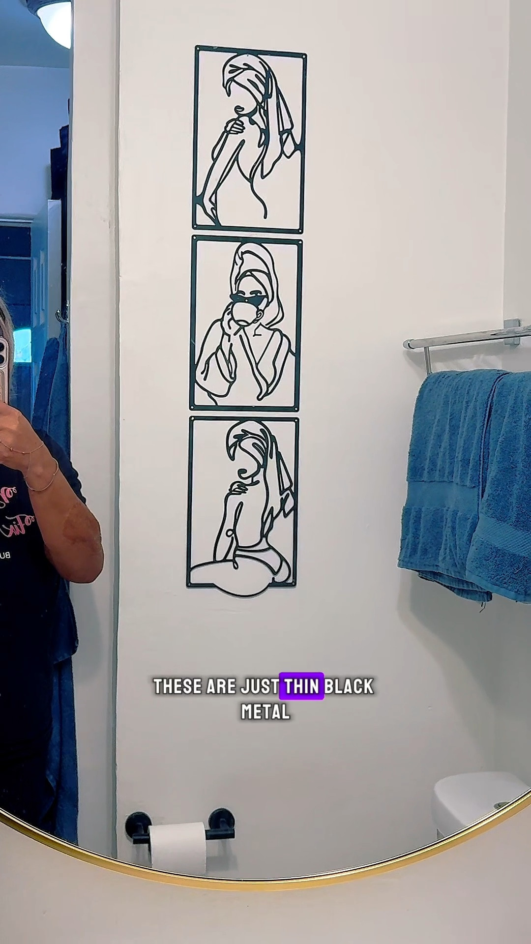 I’m renting a house alone for the first time in my life and I’m 52 years old!

Resources are limited and while I would love to paint and renovate, I simply can’t right now.

Finding these cute affordable pieces to pull the only bathroom in the house together is really making me happy and reminding me that we don’t always have to use money.

Creativity is usually better anyway.

#bathroom #wallart #metal #spa #art 

#LTKHome #LTKOver40