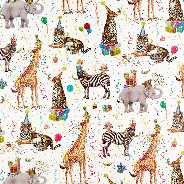Wild Birthday Animals Wrapping Paper | The Container Store
