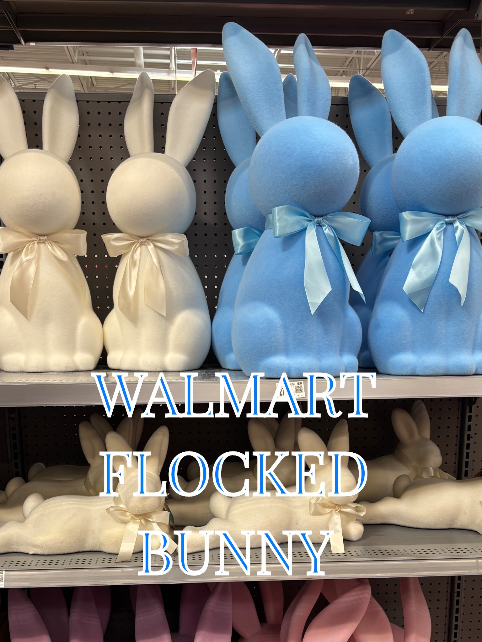 Oversized flocked bunny from Walmart! 