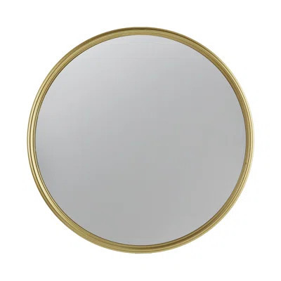 Golden Round Wall Mirror | Wayfair North America