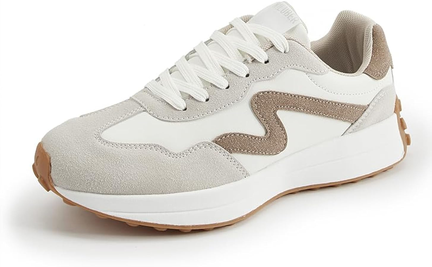 LEYING Women's Platform Retro Style Sneakers - Lace-up Classic Fashion Stylish Tennis Running Wal... | Amazon (US)