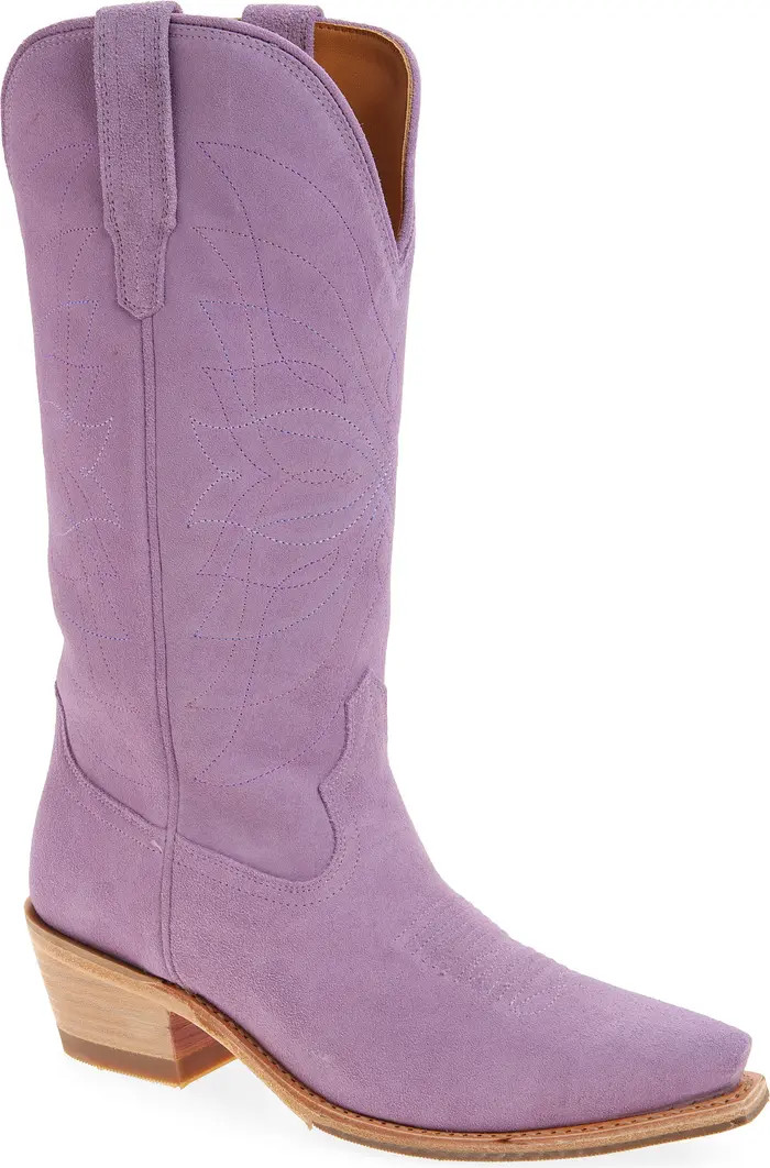 Tecovas The Annie Monarch Suede Western Boot (Women) | Nordstrom | Nordstrom