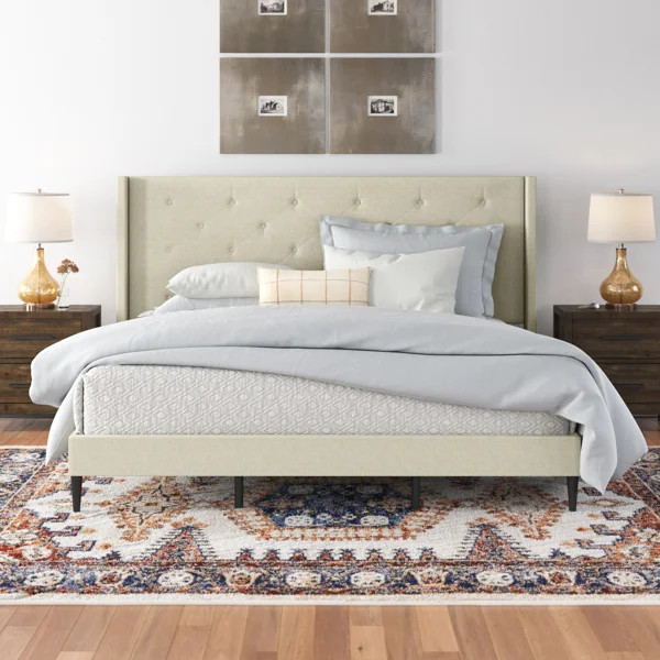Amiliya Upholstered Wingback Bed | Wayfair North America