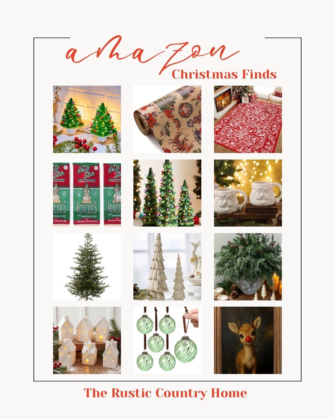 Love these amazon finds!! I am a true vintage girl but occasionally you can find a new item that looks old and these hit that mark! Perfect for decorating for Christmas  

#LTKHoliday #LTKSeasonal #LTKGiftGuide