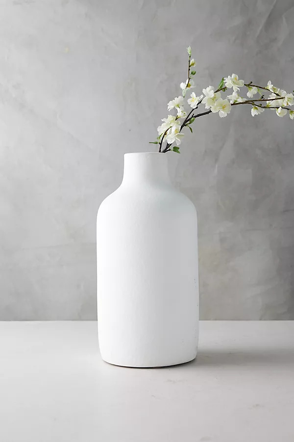 Matte Terracotta Vase, Wide Mouth By Terrain in White Size L | Anthropologie (US)