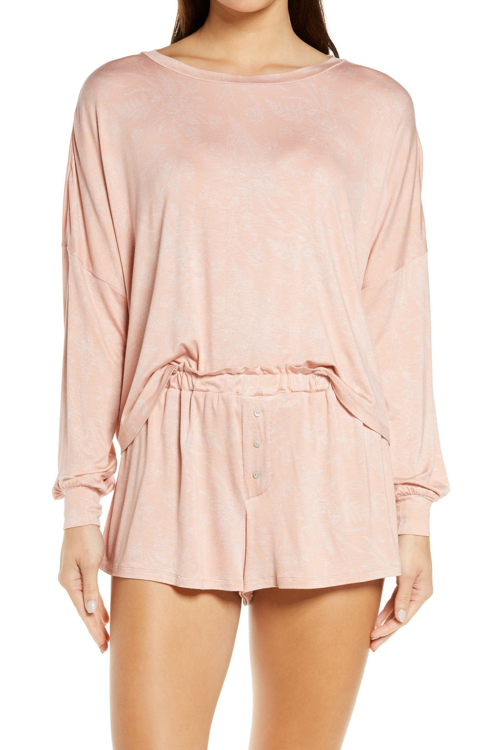 All American Long Sleeve Shortie Pajamas | Nordstrom | Nordstrom