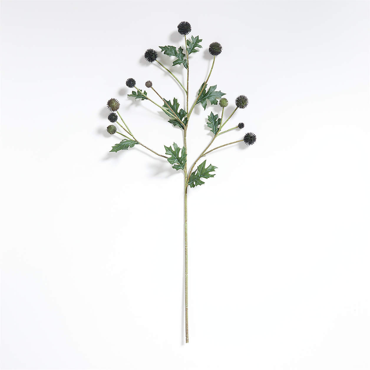 Faux Navy Thistle Stem | Crate & Barrel | Crate & Barrel