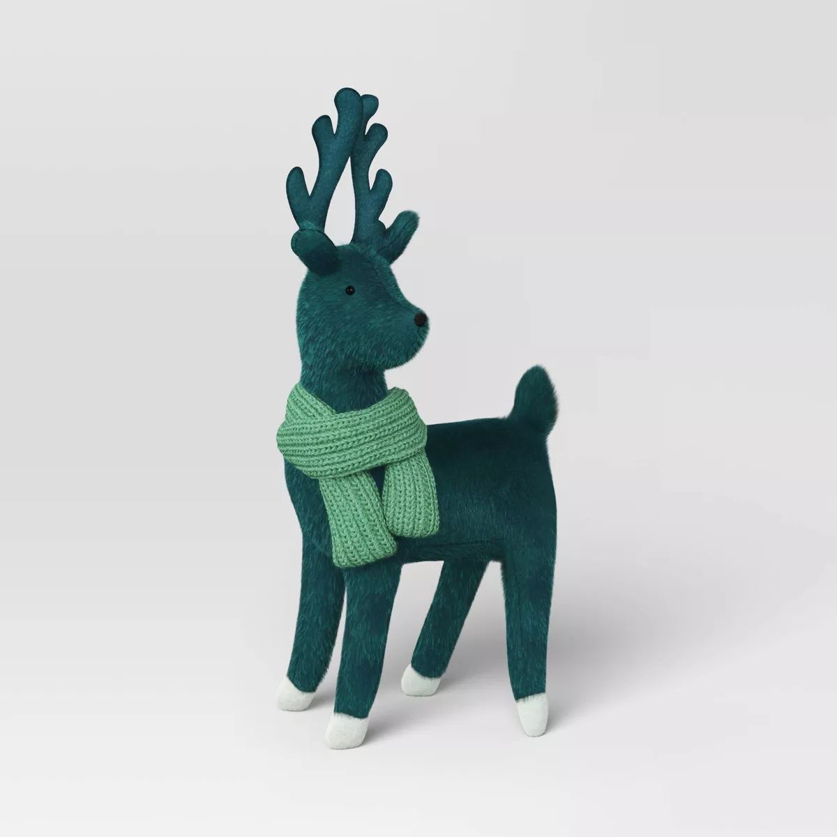 14.5" Plush Deer Wearing Scarf Animal Figurine - Wondershop™ | Target
