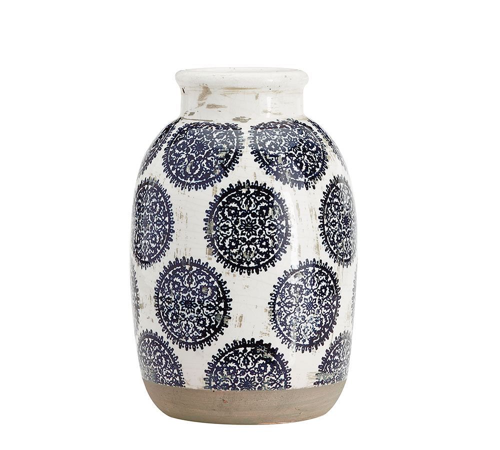 Lilian Hand Painted Ceramic Vases | Pottery Barn (US)