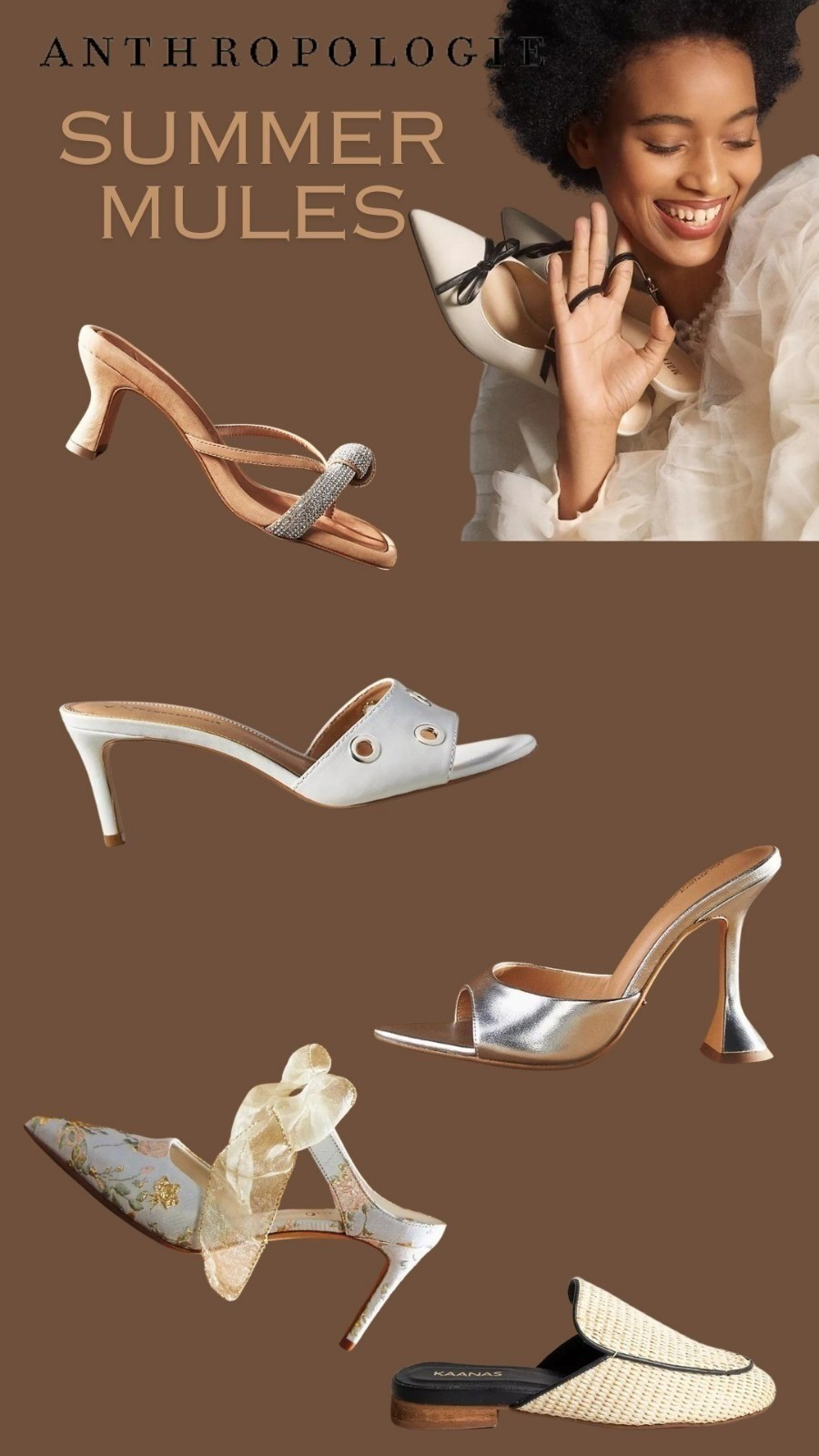 Summer mules and kitten heels from ANTHROPOLIGIE. #mules #kittenheels

#LTKover40 #LTKtravel #LTKworkwear