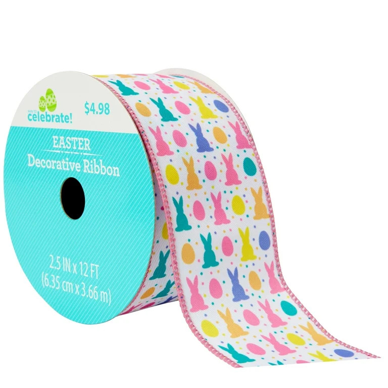 Way To Celebrate Easter Bny/egg Ribbons, 2.5in | Walmart (US)
