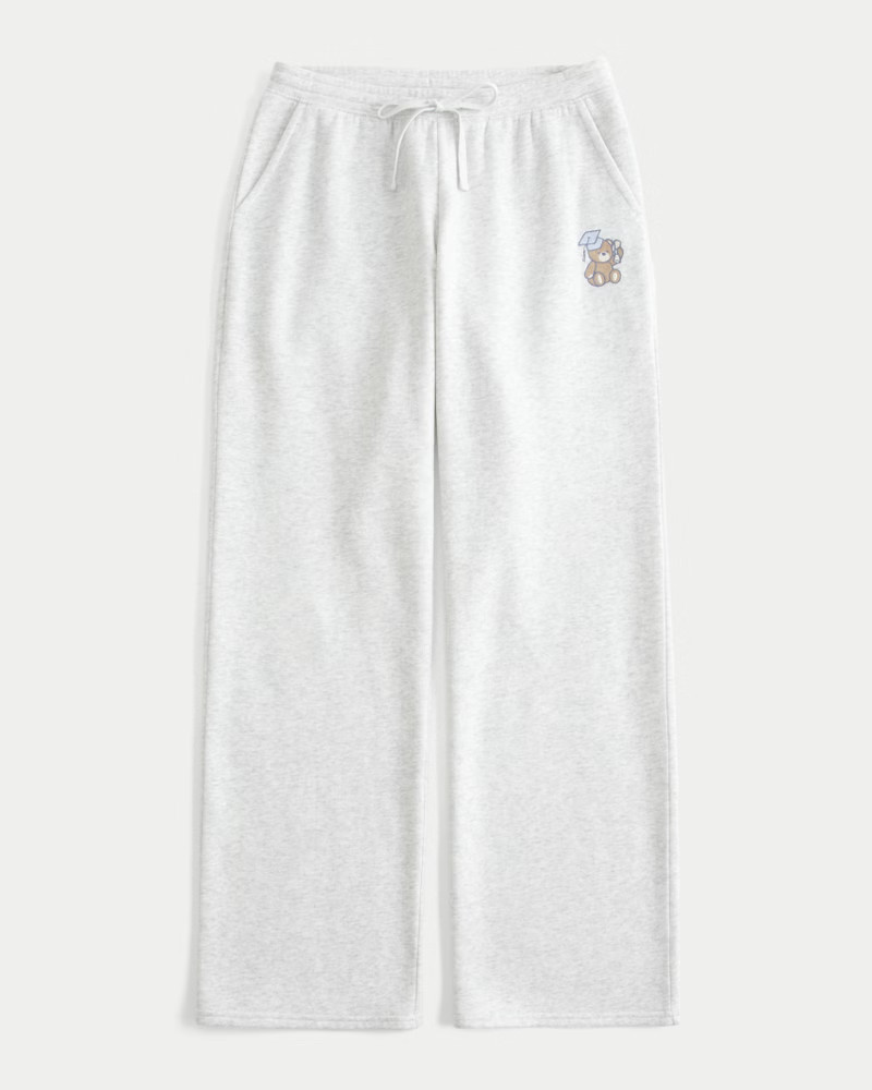 Women's Grad Bear Straight Sweatpants from Hollister | Hollister (US)