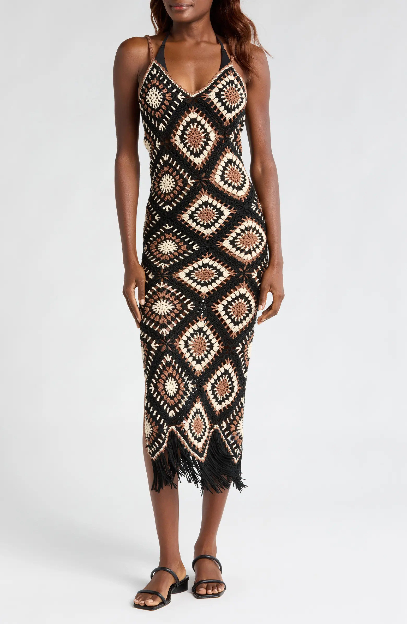 Crochet Maxi Cover-Up Dress | Nordstrom