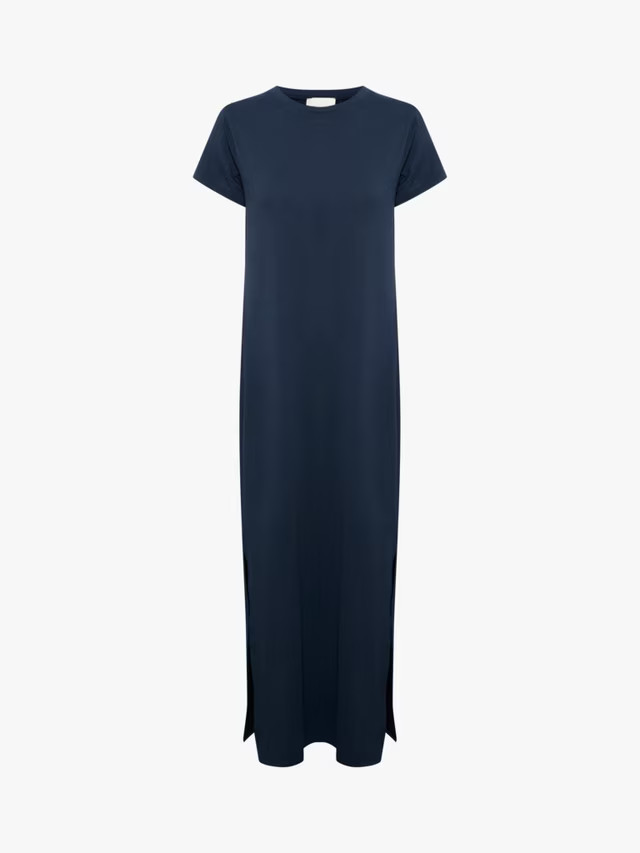 MY ESSENTIAL WARDROBEVista Modal T-Shirt Maxi Dress, Navy | John Lewis (UK)
