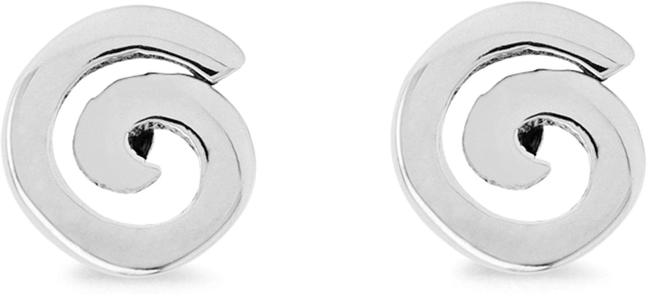Boma Jewelry Sterling Silver Spiral Stud Earrings | Amazon (US)