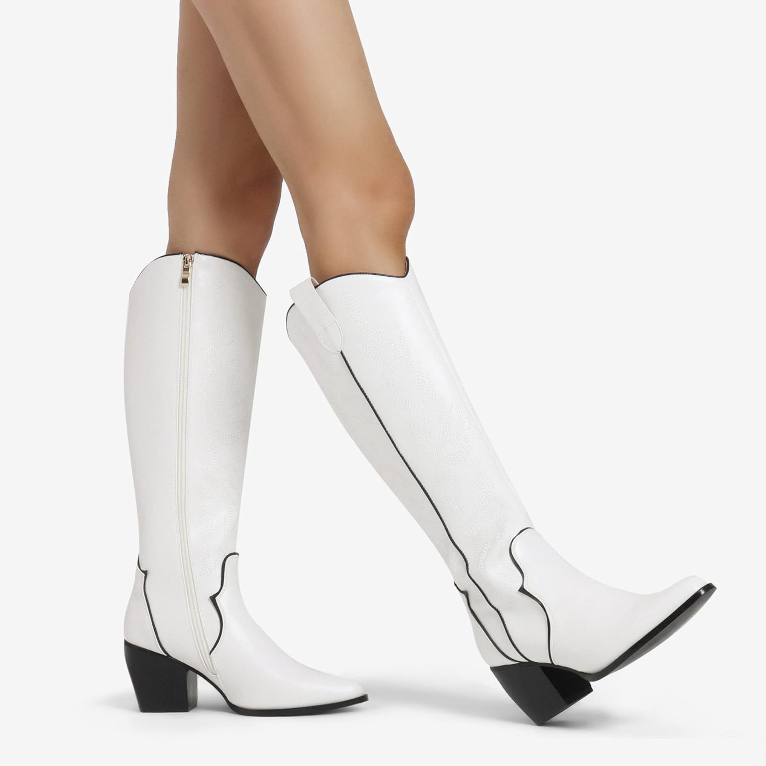 Amazon.com | DREAM PAIRS Women's Comfortable Winter Knee High Boots Sdkb224w | Knee-High | Amazon (US)