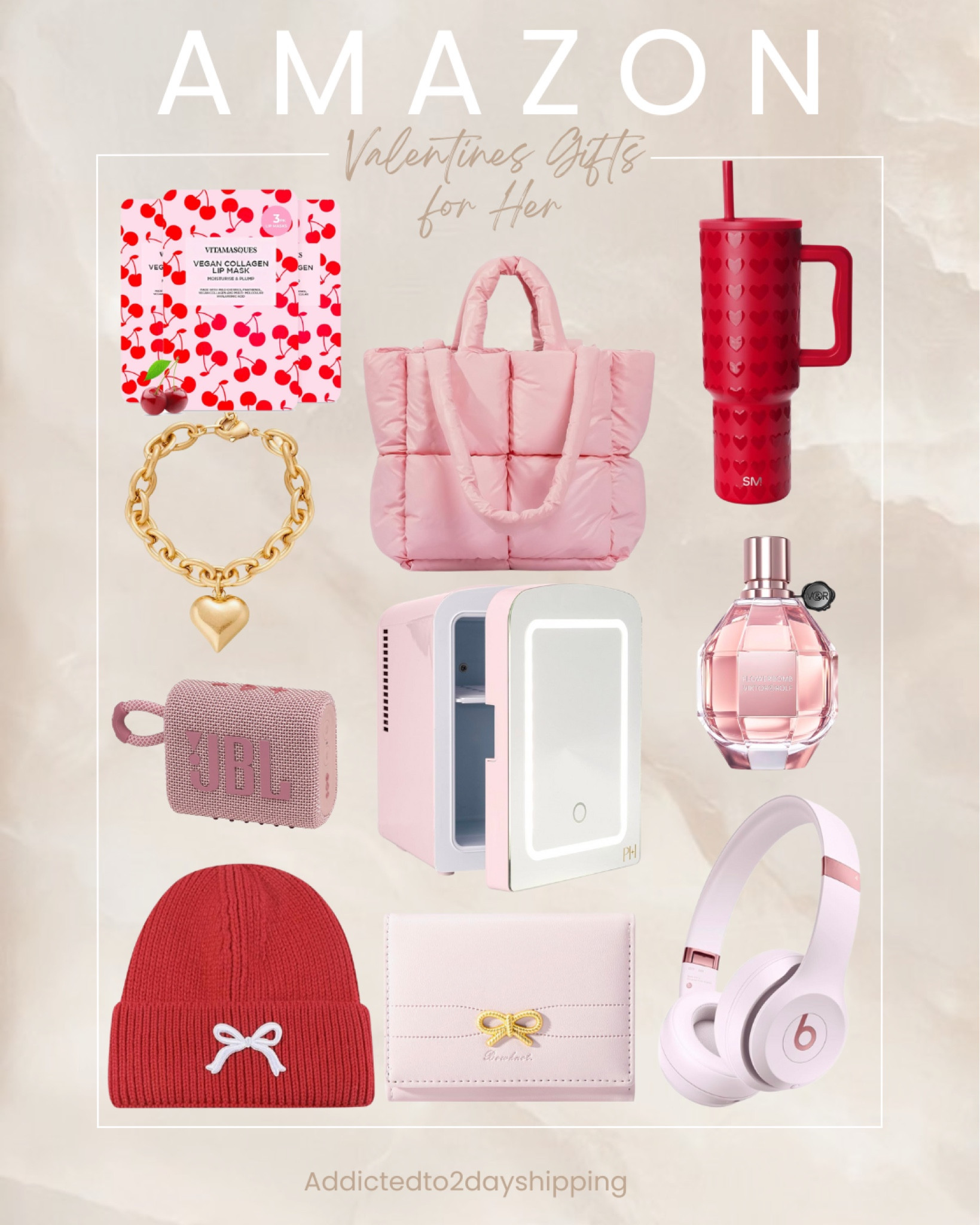 AMAZON- Valentines gifts for Her

Sharing some great gift options for her for this Valentine’s Day! 


Red heart tumbler, bow card holder, bow beanie, small Bluetooth speaker, pink headphones, pink mini fridge, perfume, heart bracelet, lip mask


#LTKGiftGuide #LTKFindsUnder100 #LTKFindsUnder50
