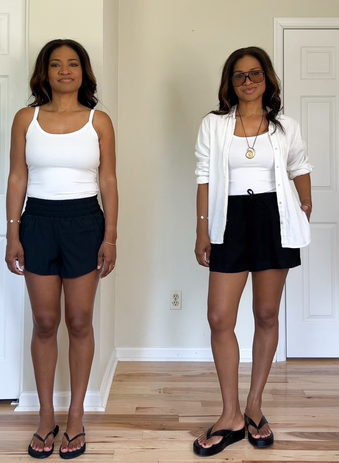I wear a size small in the linen blend shorts. Linking similar ones from Quince as well. My linen button down is a size medium. Sandals are TTS

#LTKgrwm #LTKootd #LTKOver40