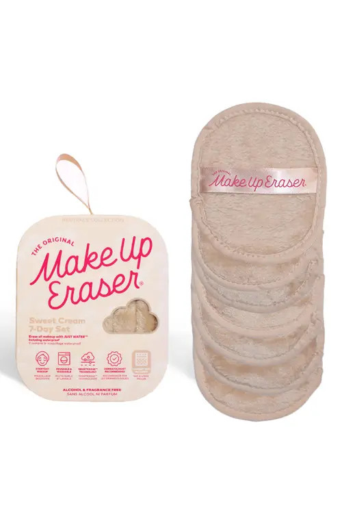 The Original MakeUp Eraser 7-Day Chic MakeUp Eraser Set with Laundry Bag in Sweet Cream at Nordstrom | Nordstrom