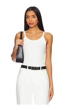 Eterne Rib Tank Top in Ivory from Revolve.com | Revolve Clothing (Global)