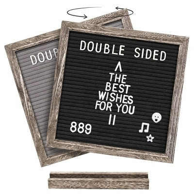 SpringBud Double Sided Letter Board with White Letters | Target