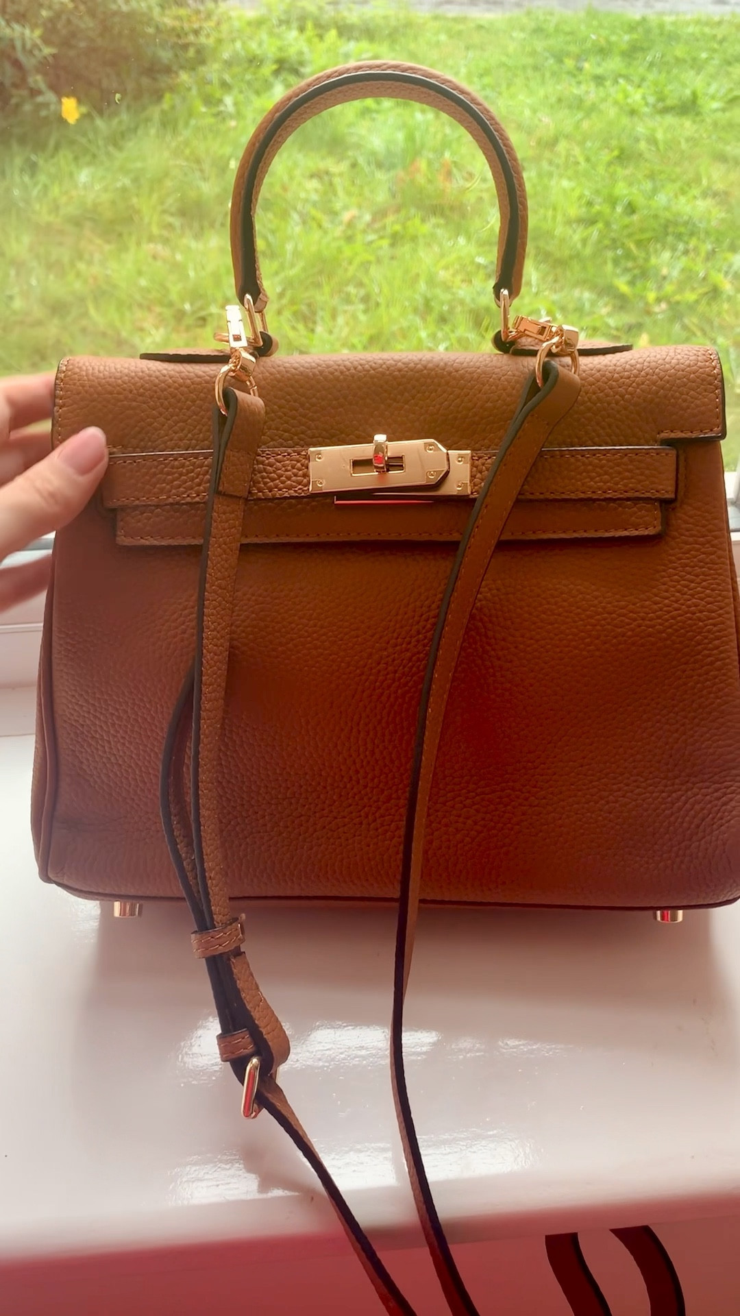 Lily and Bean Evie Leather Bag Tan curated on LTK