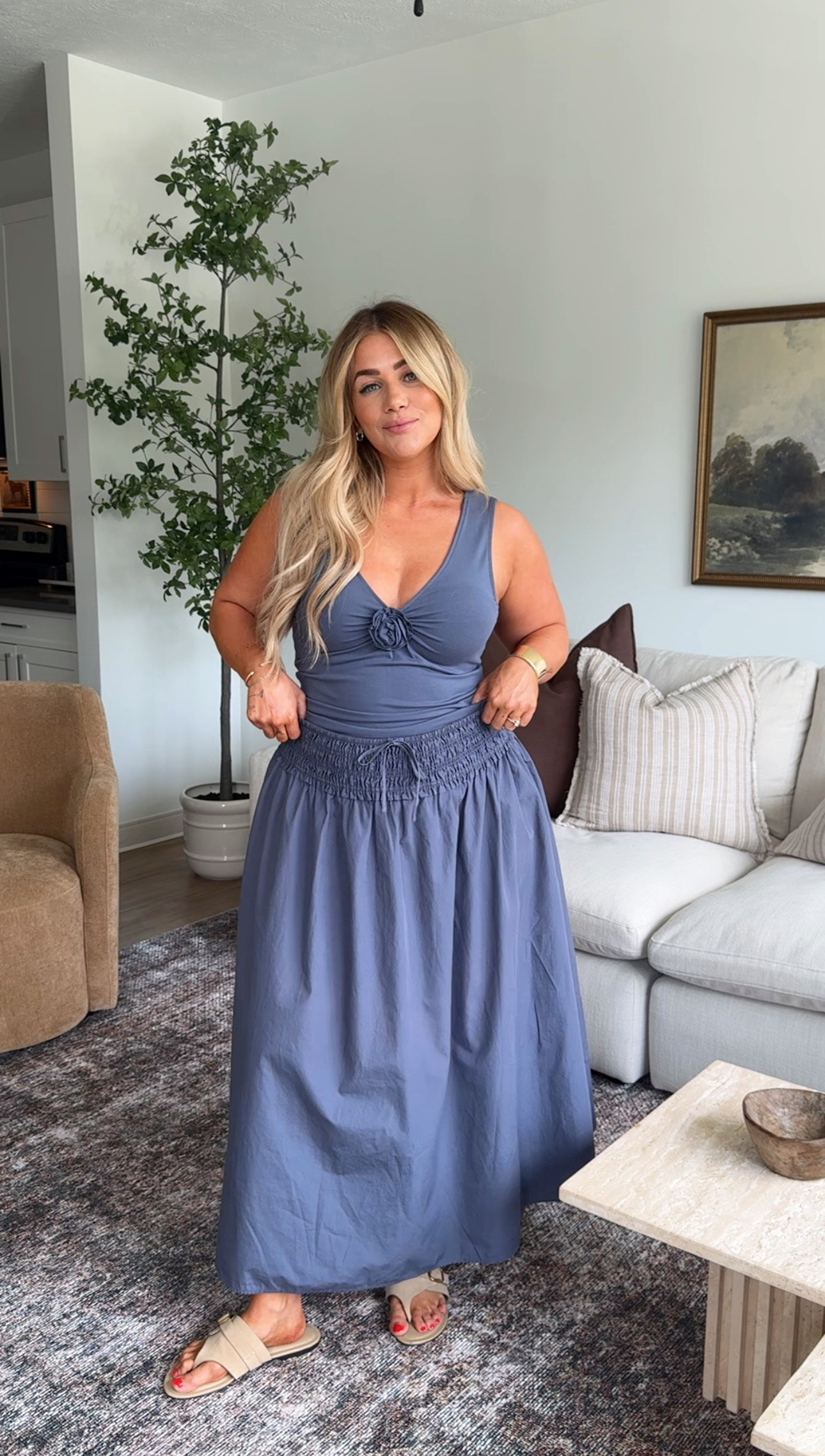 Obsessed with this top- so many cute colors🤍 I’m in a large 

#LTKSaleAlert #LTKMidsize #LTKSeasonal