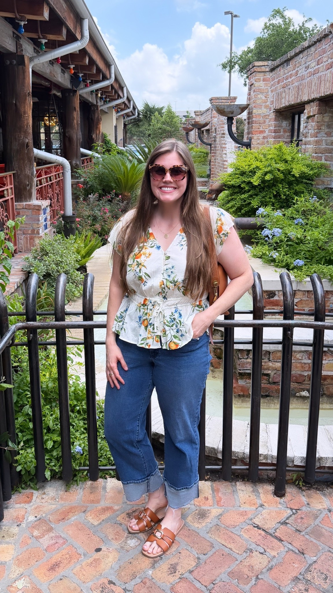 Outfit is all old Walmart, so I found some similar items to link for you!
.....
Walmart fashion Walmart jeans Walmart sandals luxury dupe Anthropologie dupe Anthropologie top floral top tie front top dark wash jeans tortoise sunglasses summer style summer fashion summer Outfit midsize style midsize fashion size 14 outfit size 14 style  get the look for less outfit of the day cuffed jeans cuff jeans high rise jeans midsize jeans mid rise jeans

#LTKootd #LTKOver40 #LTKMidsize