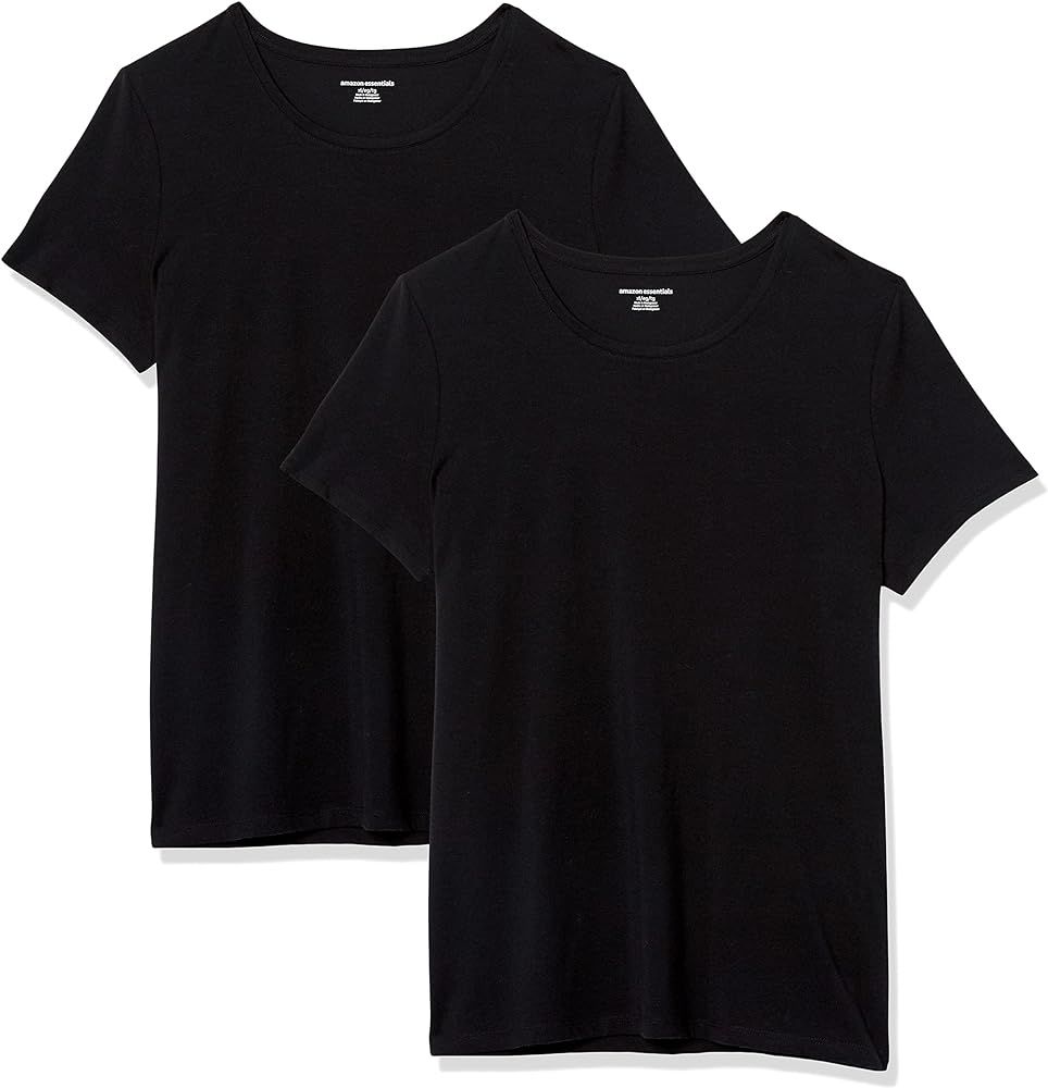 Amazon Essentials Women's Classic-Fit Short-Sleeve Crewneck T-Shirt, Multipacks | Amazon (US)