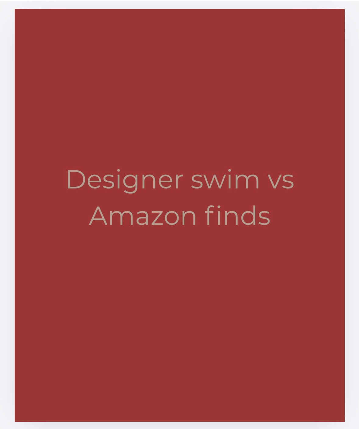 I love a designer moment… but I also love not spending $200+ on a swimsuit I’ll wear a few months a year.

So I went down a rabbit hole finding Amazon versions that give the same look for way less — and honestly?? some of these are shockingly close.

This is what I mean when I say you don’t always have to choose between “cheap” or “chic.”
Sometimes it’s just about knowing where to look.

Saving this for summer because these are the kind of pieces that sell out fast ☀️

everything linked on my LTK

#LTKgrwm #LTKSeasonal #LTKSwim