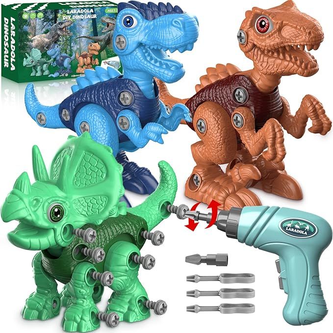 Laradola Dinosaur Toys for 3 4 5 6 7 8 Year Old Boys, Take Apart Dinosaur Toys for Kids 3-5 5-7 S... | Amazon (US)